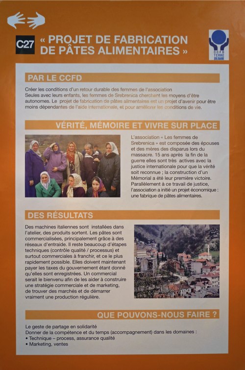 Poster du projet de fabrication de pâtes alimentaires